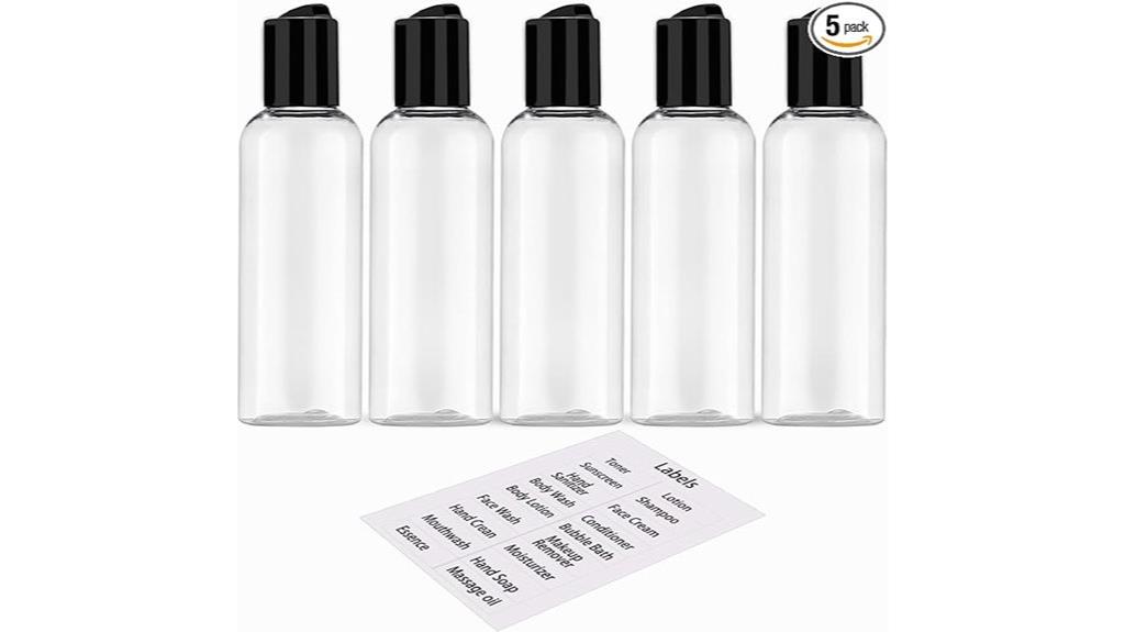 travel sized leakproof bottles