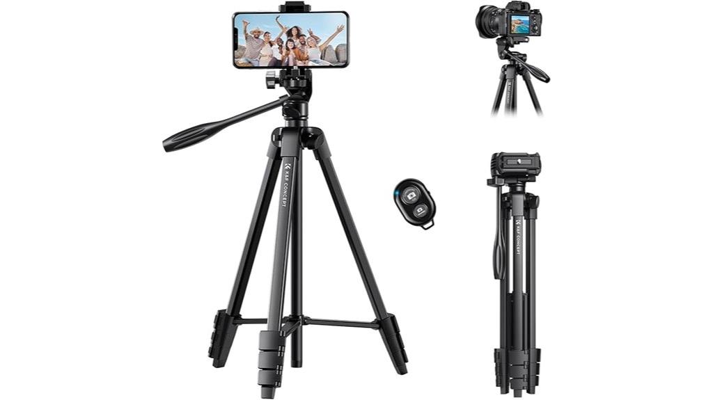 travel tripod with remote
