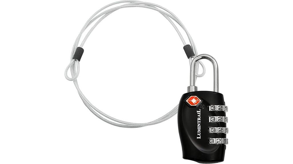 tsa approved combination luggage lock