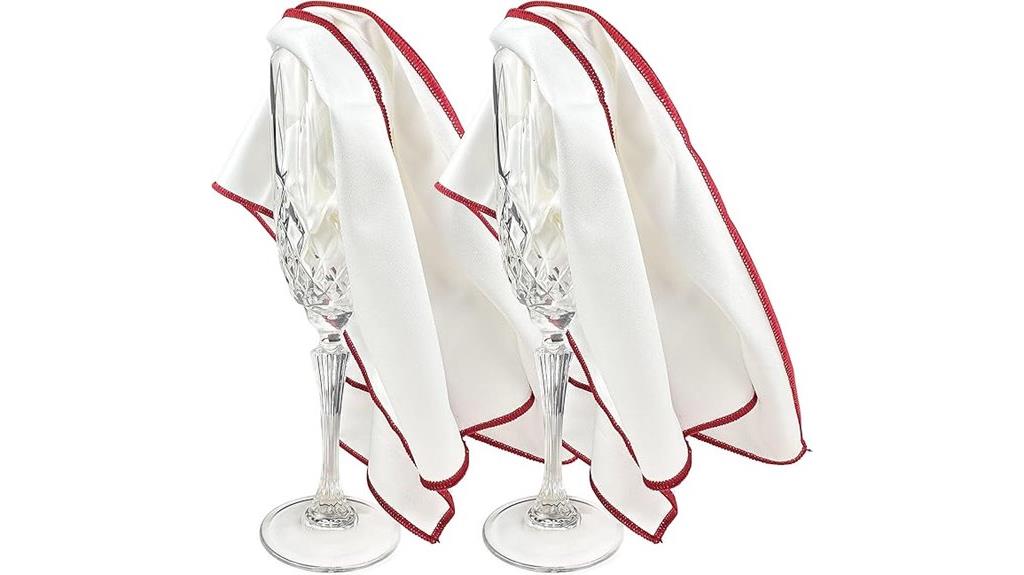 two microfiber glass cloths