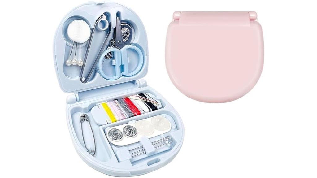 two mini travel sewing kits