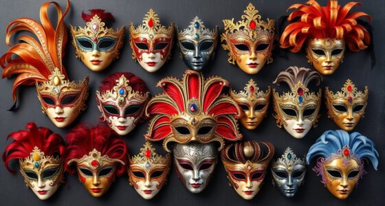 venetian mask wall decor