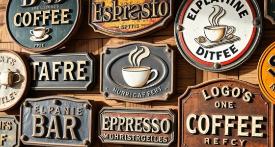 vintage espresso sign collection