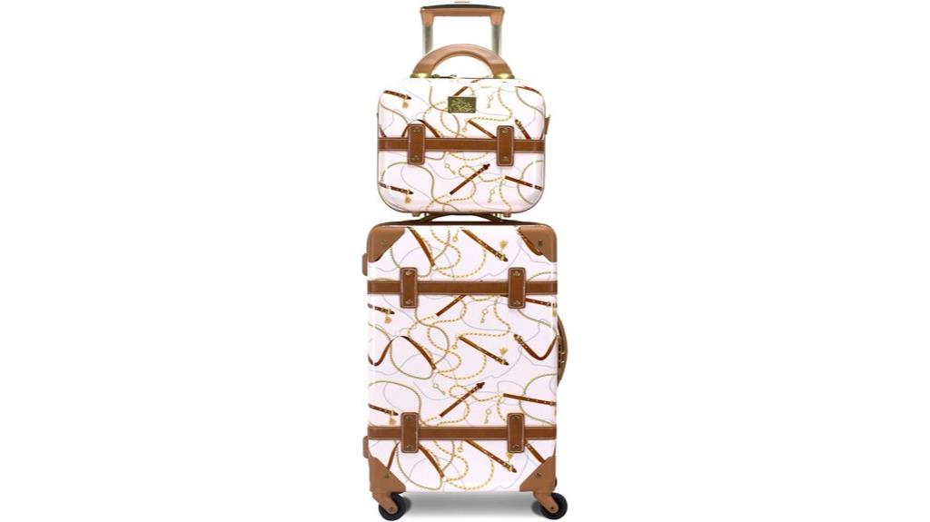 vintage spinner luggage set