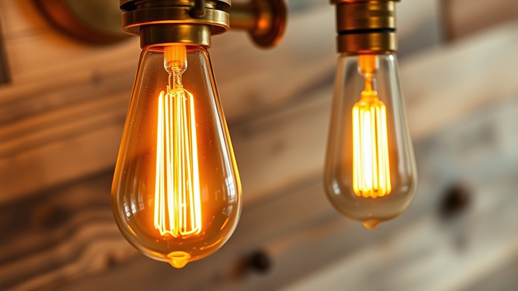vintage style bulb features