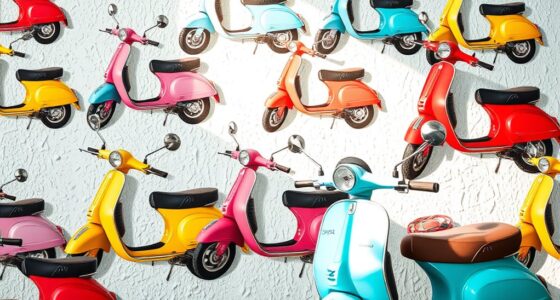 vintage vespa wall decals