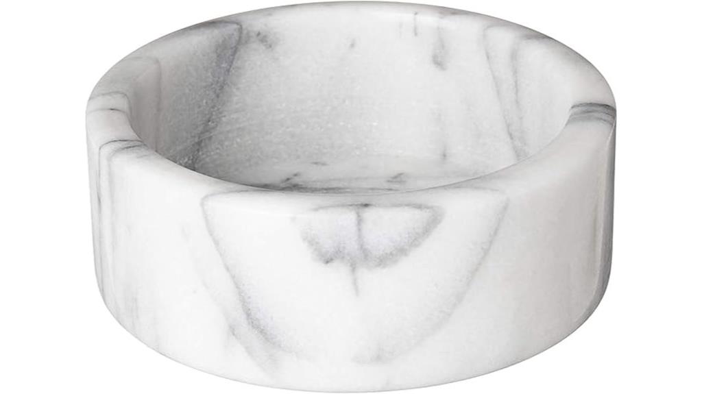 white marble wine holder