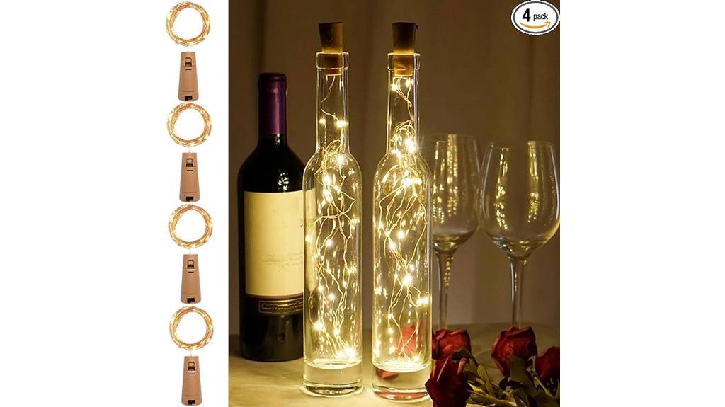 wine cork string lights