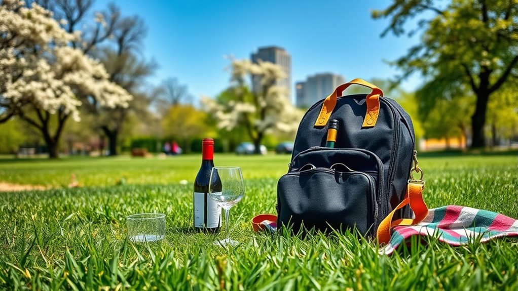 wine picnic backpack essentials