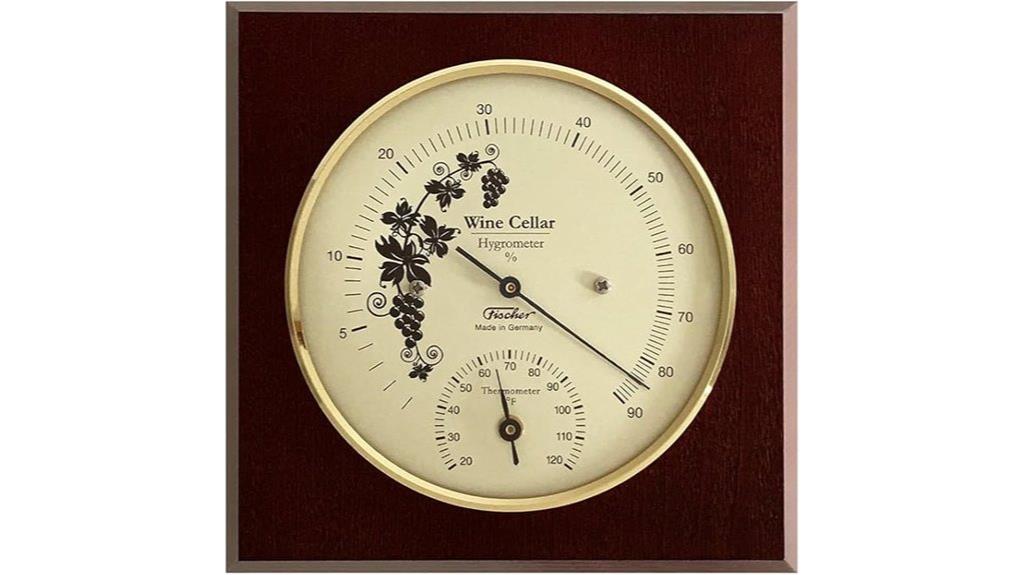wine storage temperature gauge