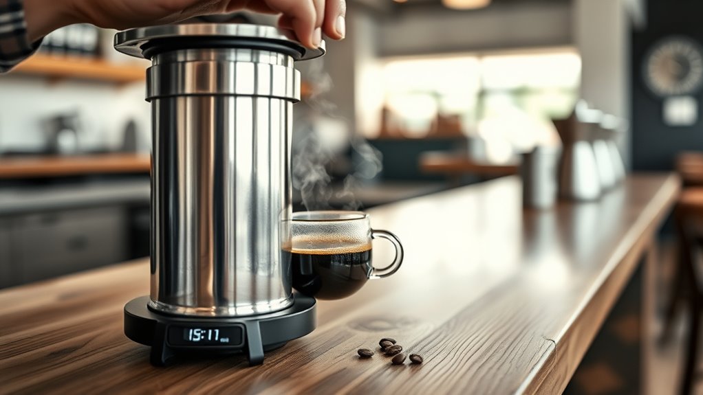 adjust brew time precisely