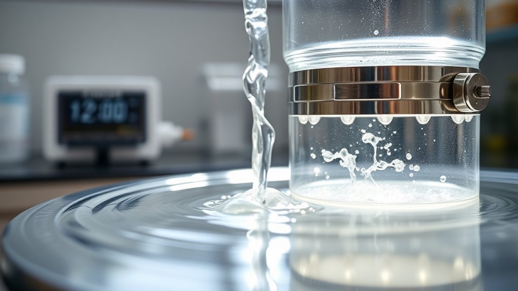 adjust flow rate carefully