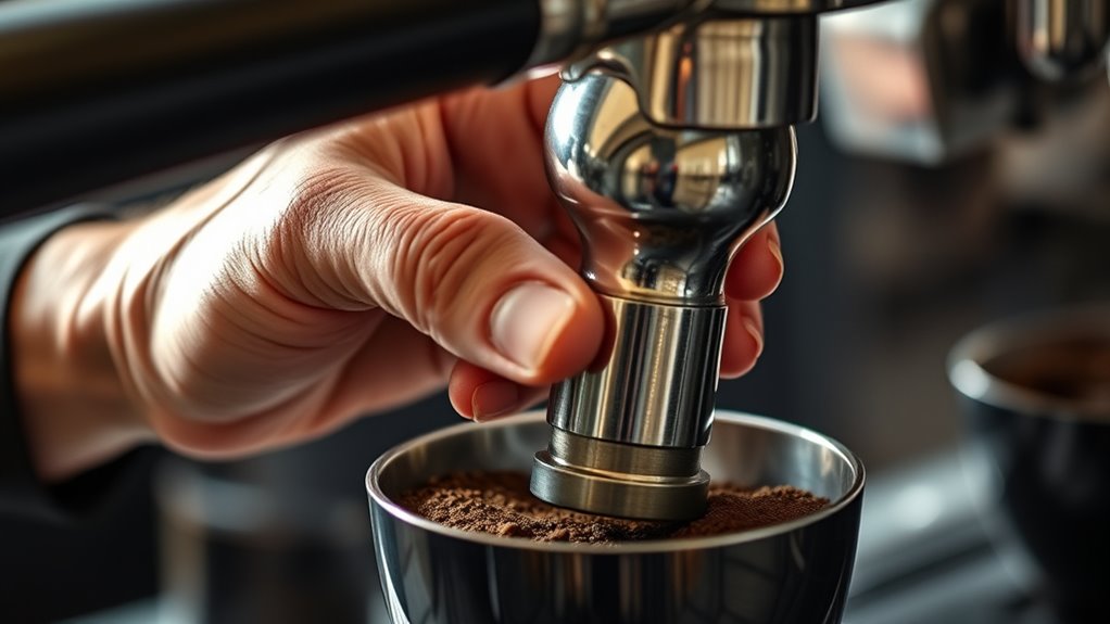 apply consistent tamping pressure