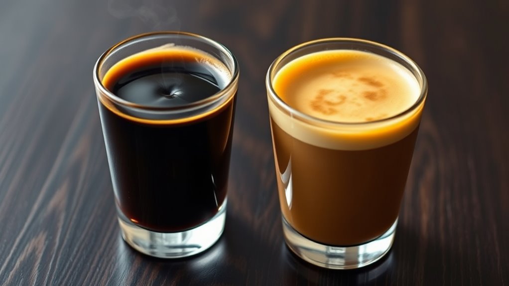 espresso versus lungo flavors