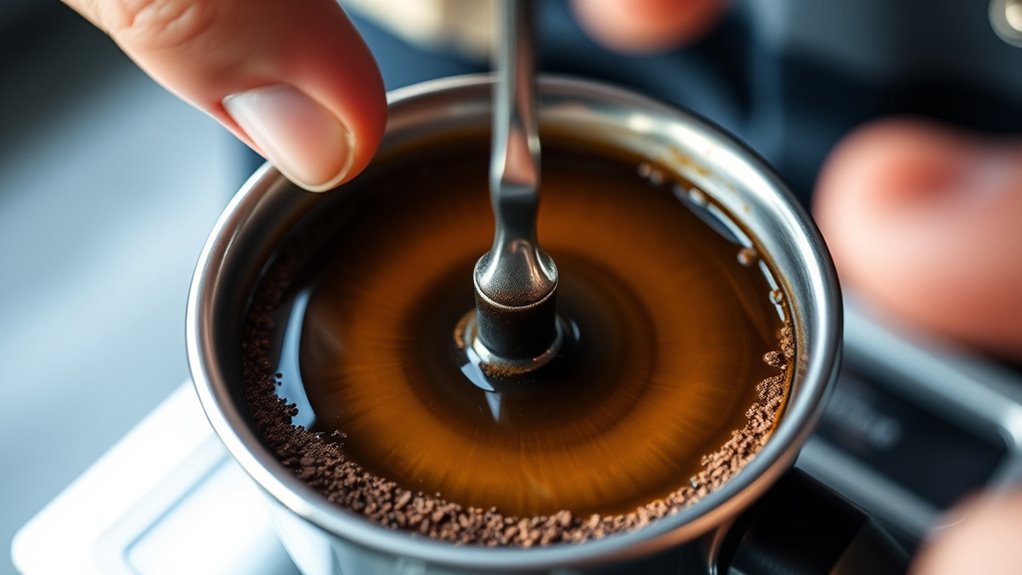 evenly distribute coffee grounds