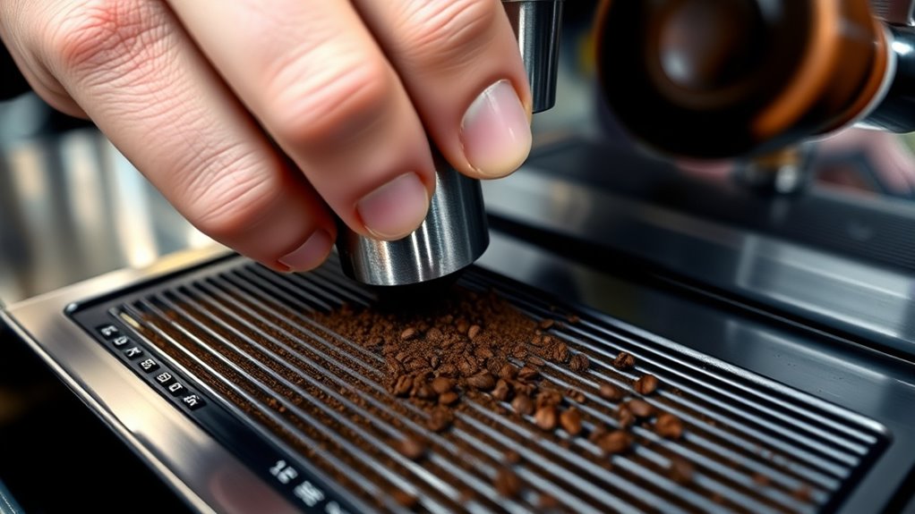 evenly distribute coffee grounds