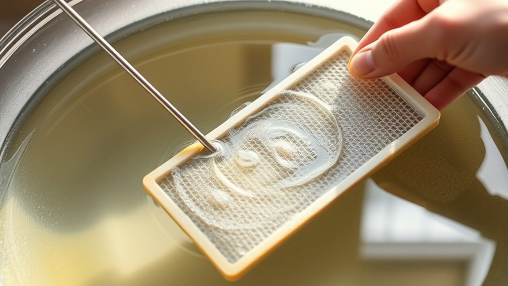 gentle stirring improves cleaning