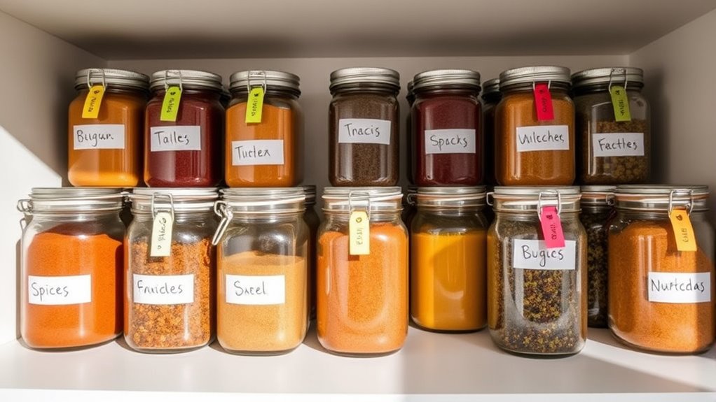 label spices with dates