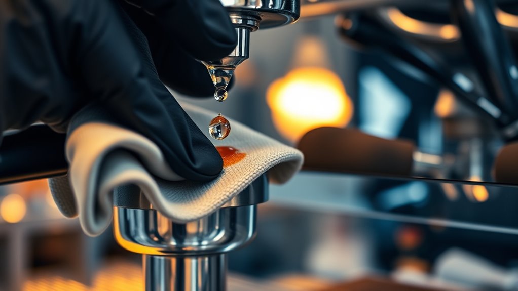 regular equipment cleaning routine