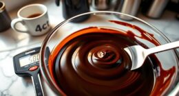 smooth glossy chocolate finish