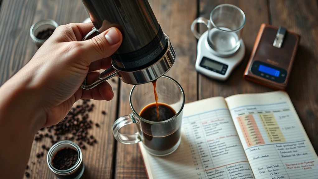 track brew adjustments effectively