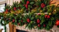 festive mantel decor sets