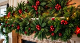 festive mantel decor sets