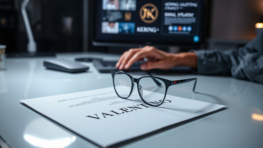 kering controls valentino eyewear