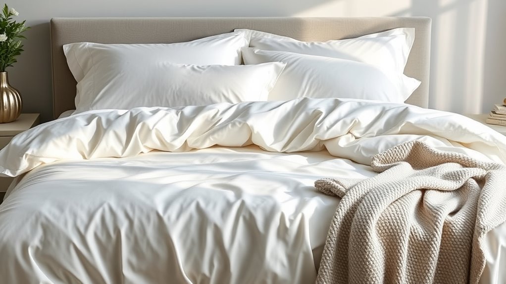 luxury bedding material quality
