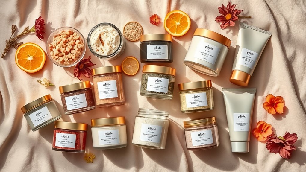 luxury body scrub sets