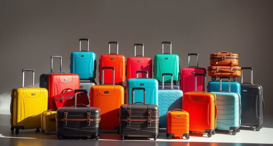 luxury hard shell luggage sets