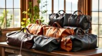 luxury leather travel bags
