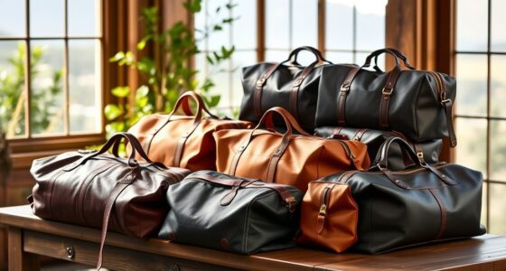 luxury leather travel bags