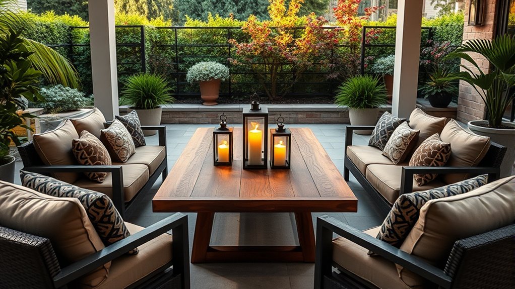 luxury outdoor furniture options