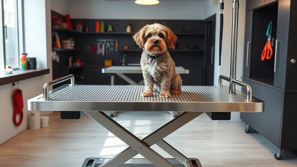 pet grooming table features