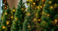 realistic pre lit christmas trees