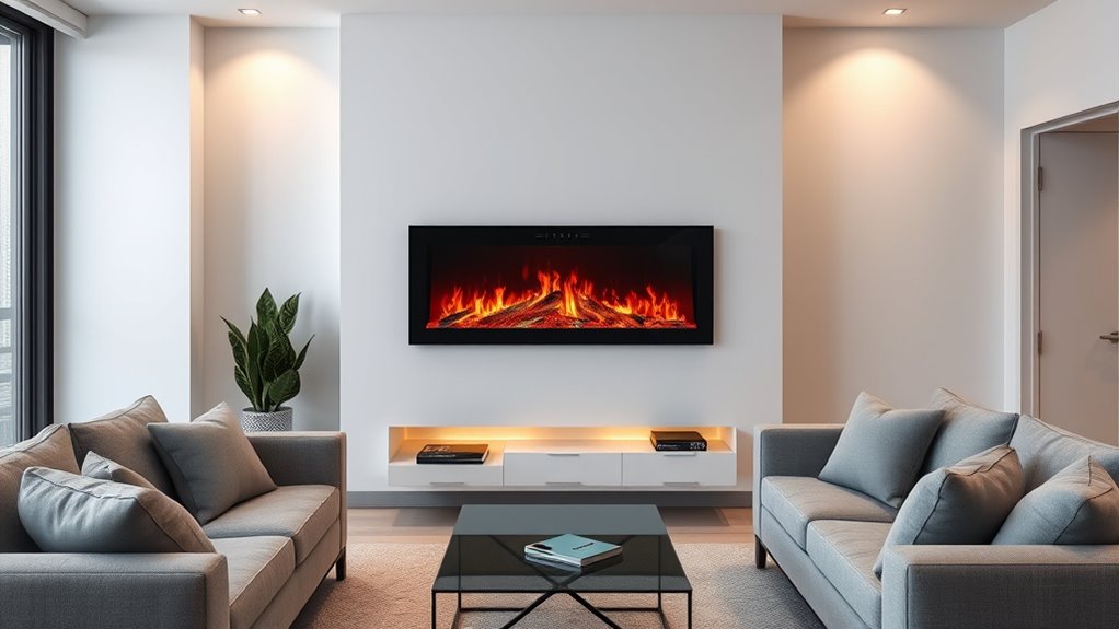 top ventless electric fireplaces