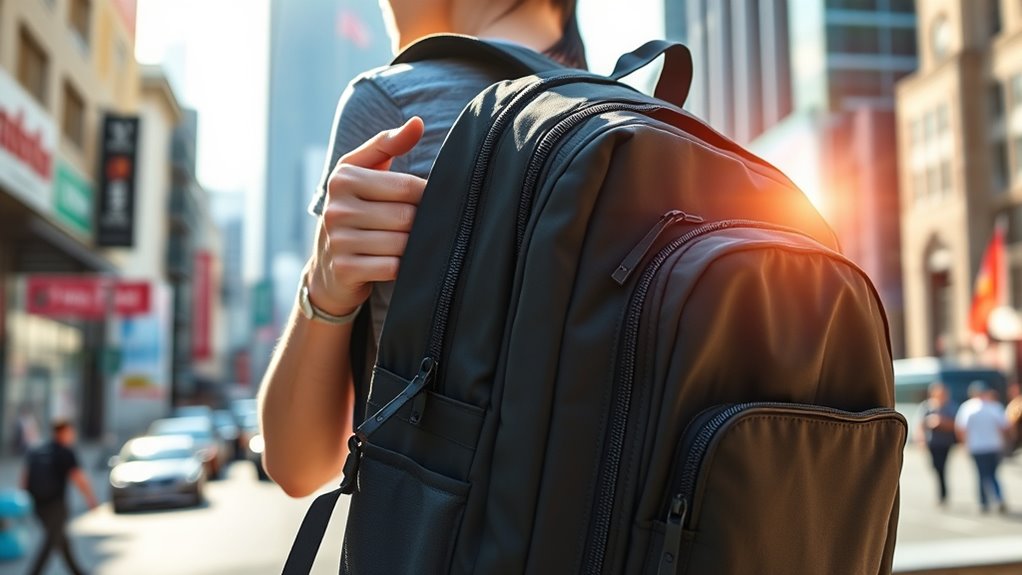 travel backpack security features