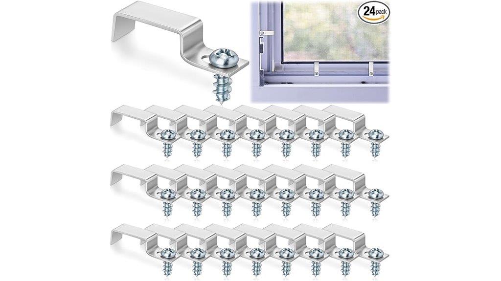 24 pack window screen clips