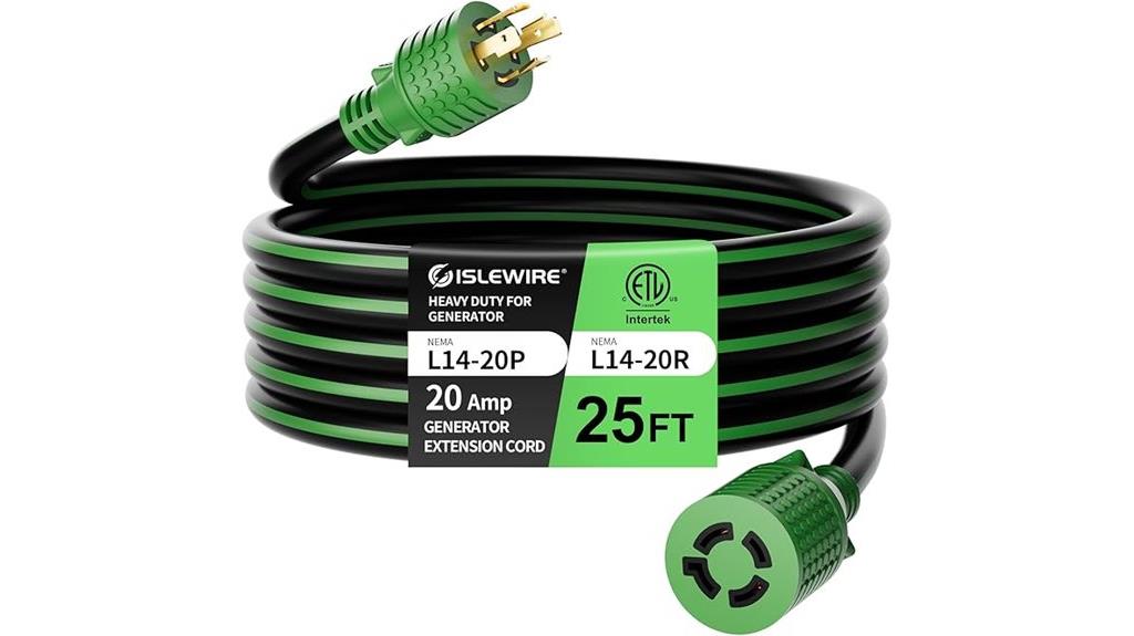 25 foot nema l14 20 extension