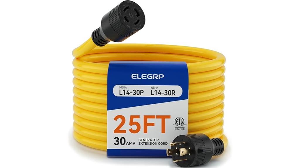 30 amp 25ft generator cord