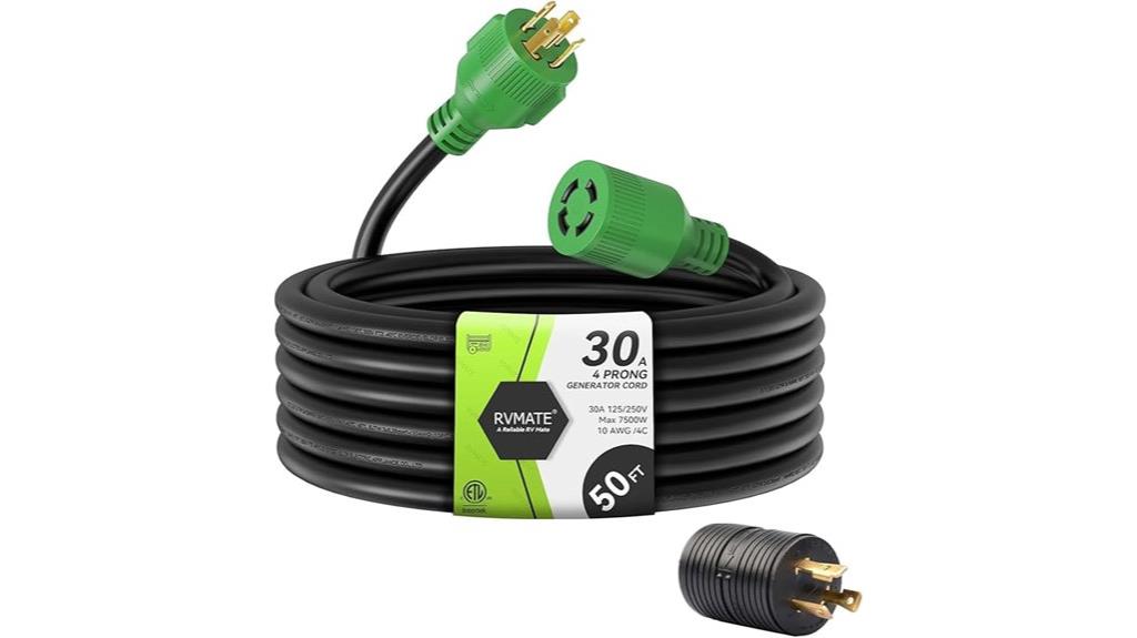 30 amp 50 foot extension cord