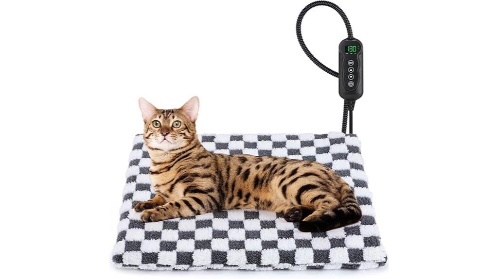 adjustable heated cat bed