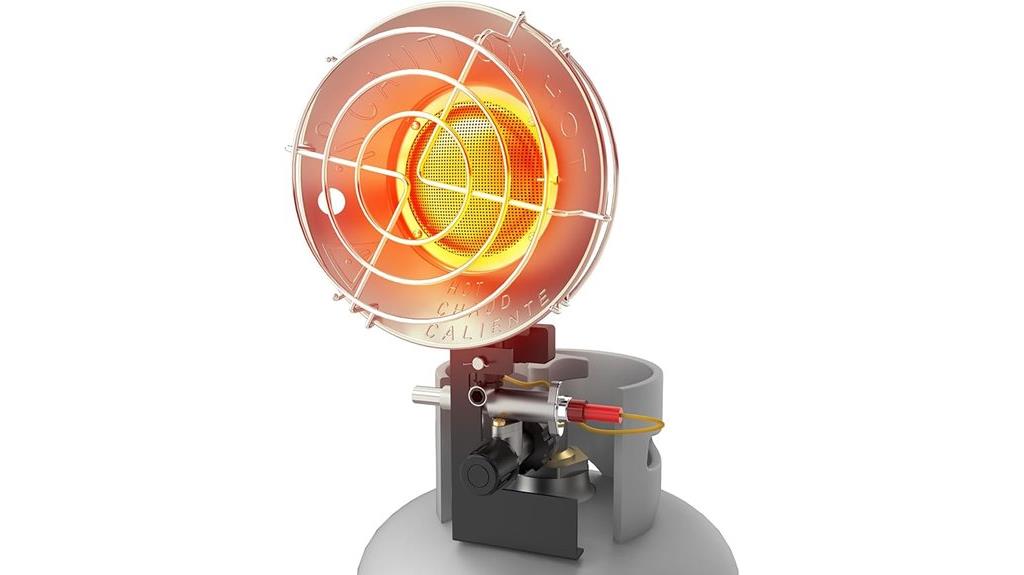 adjustable portable propane heater