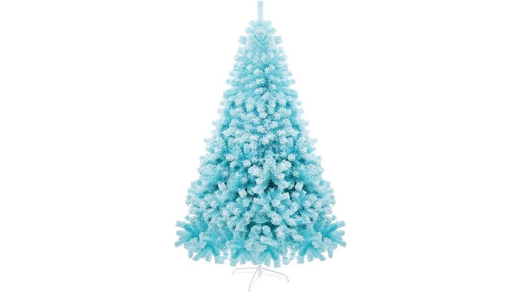 blue flocked 7 5ft pine