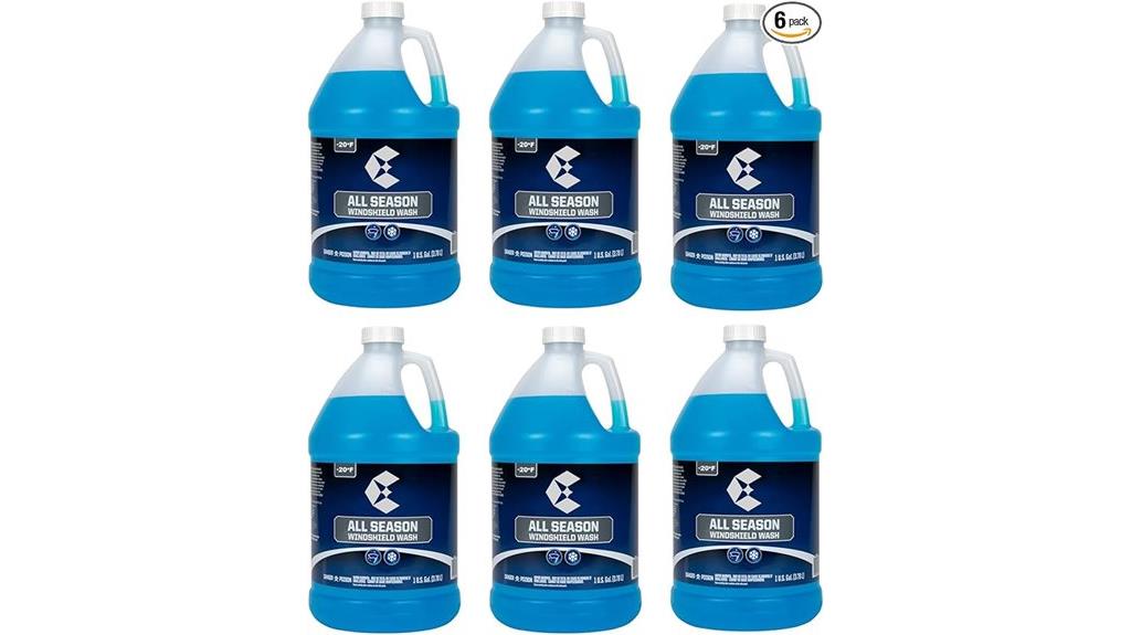 blue winter windshield fluid