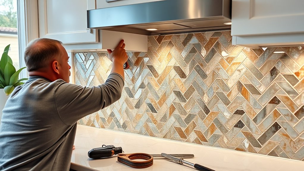 choose install grout finish