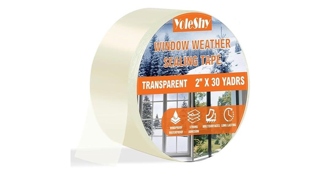 clear weatherproof sealing tape