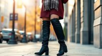 comfortable stylish wide calf boots