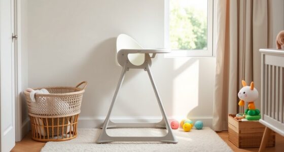 compact fold flat high chairs